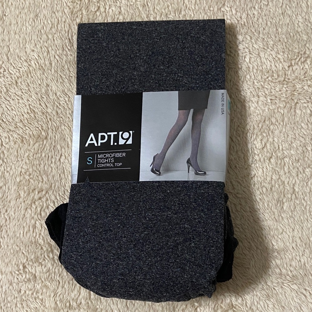 Apt. 9 Women’s Charcoal Gray Microfiber Tights